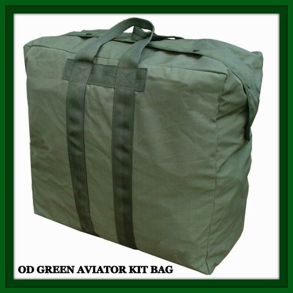Bags Green Aviator Kit Flyers Pilot Airborne Jump Master Aviation